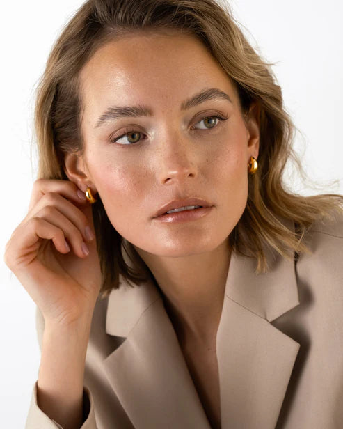 Mockberg Waterproof Bold Hoops Gold Medium
