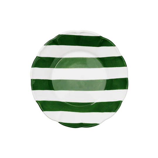 Pick a Poppy Stripe Tallrik 28cm Grön