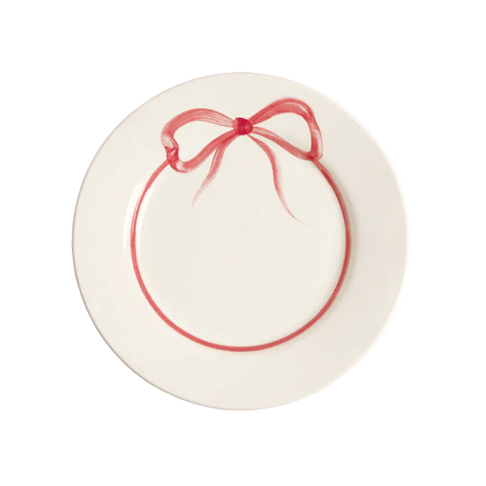 Pick a Poppy Bow Tallrik 28cm Röd