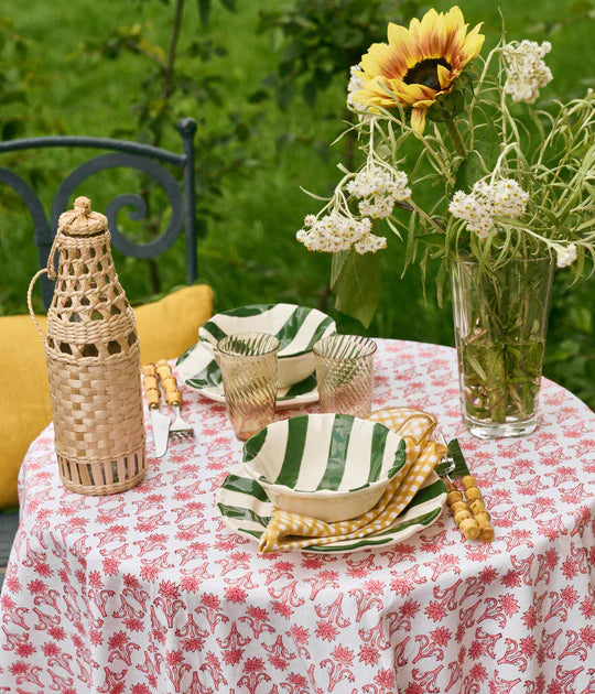 Pick a Poppy Stripe Liten skål 15cm Grön