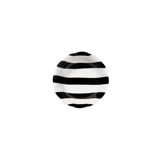 Pick a Poppy Stripe liten skål 15cm svart