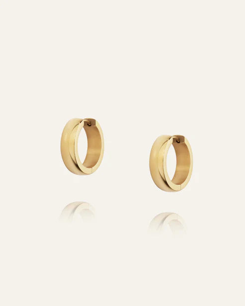 Mockberg Waterproof Chunky Gold Hoops Large