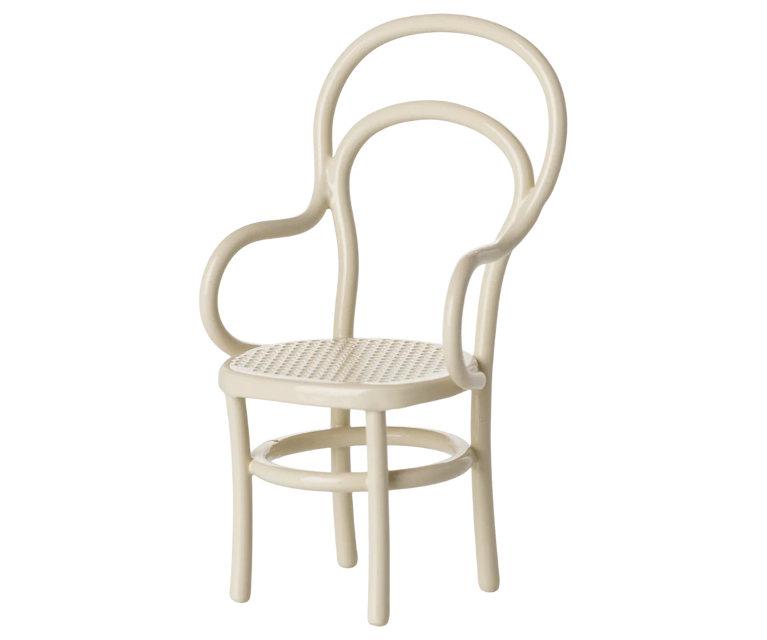 Maileg Vintage Chair, Mouse - Off-white