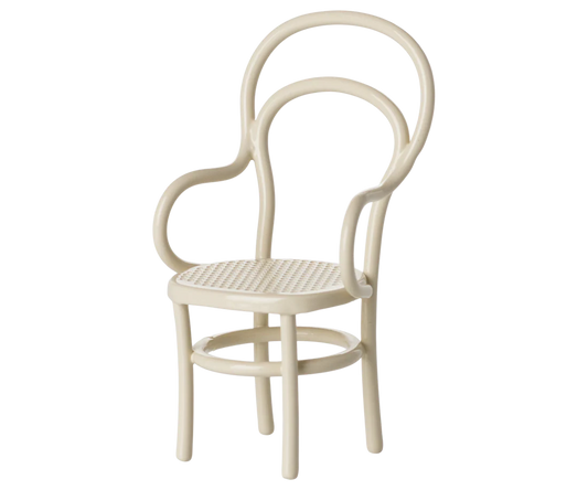 Maileg Vintage Chair, Mouse - Off-white
