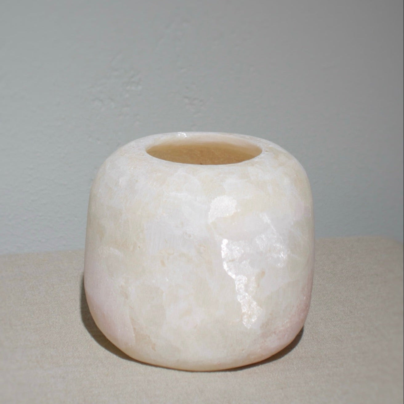 Sirocco Living Alabaster Curra Mini White 10 cm