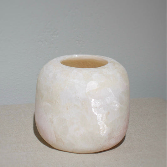 Sirocco Living Alabaster Curra Mini White 10 cm
