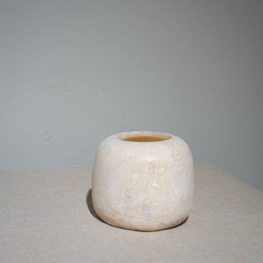 Sirocco Living Alabaster Curra Mini White 8 cm