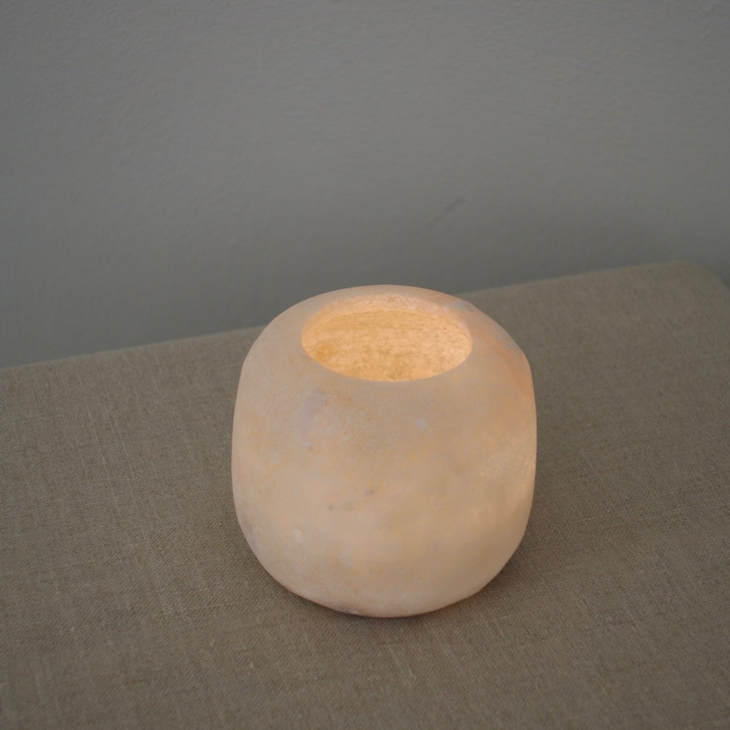 Sirocco Living Alabaster Curra Mini White 8 cm