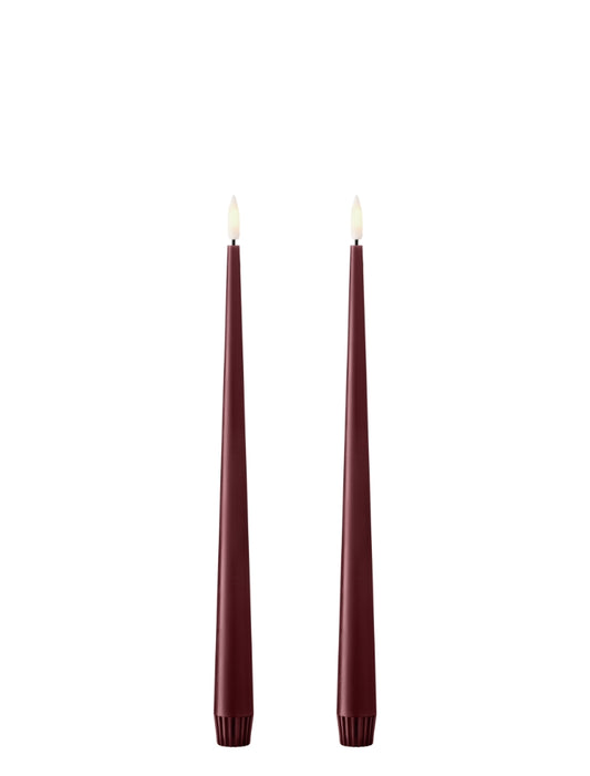 Ester & Erik Ledljus 30cm Deep Wine 2-p