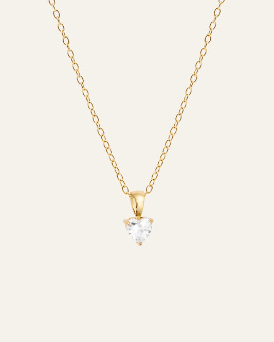 Mockberg Bonne Halsband Guld - vit