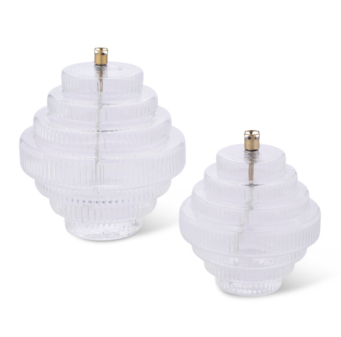 Peri Design Oljelampa Twin Klar Large Mässing