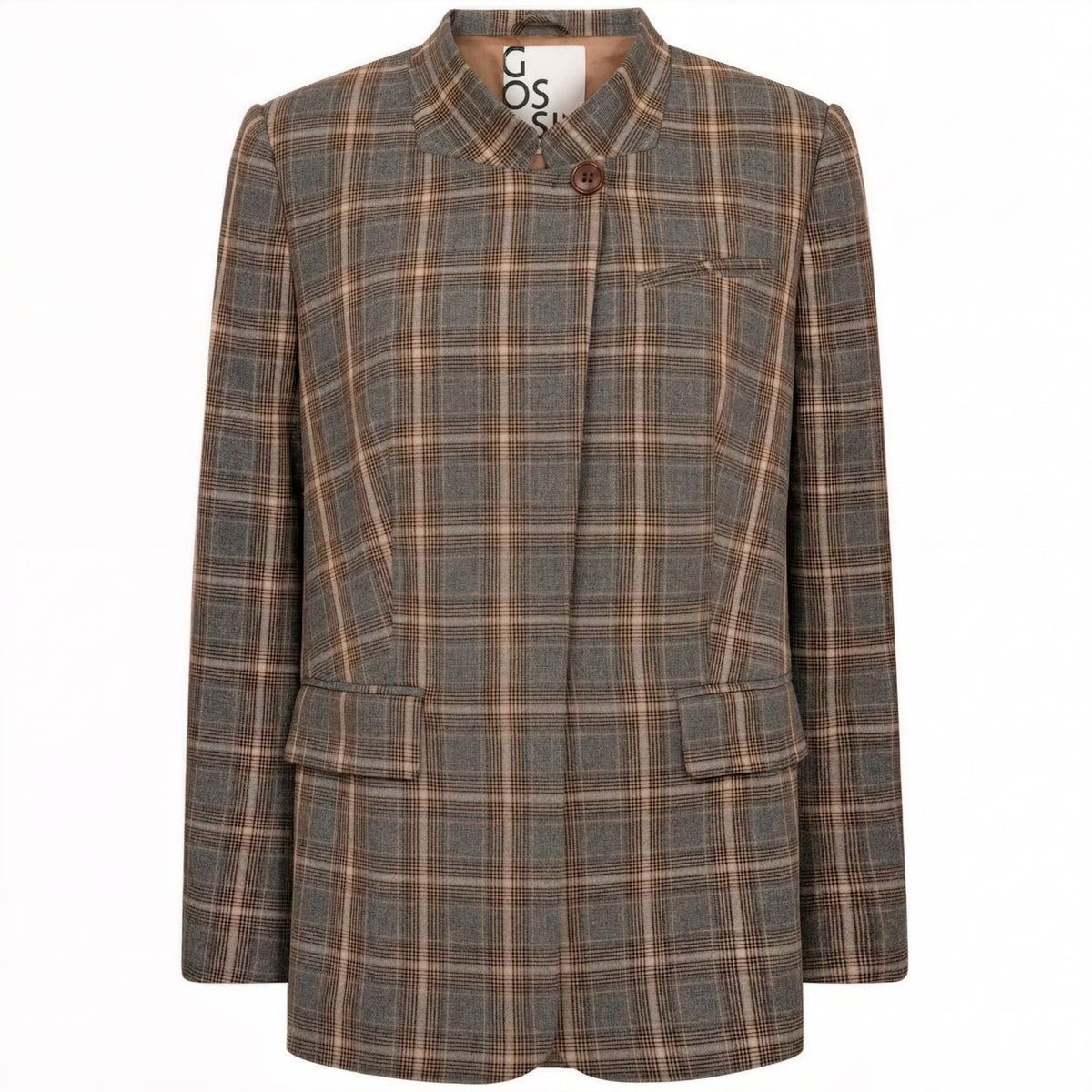 Gossia Elli Blazer Brown checks