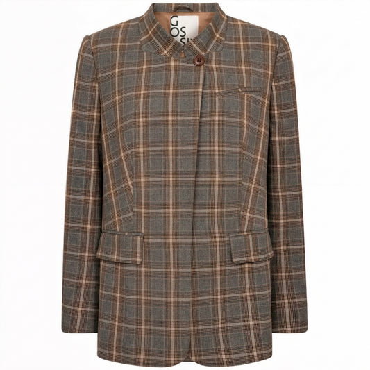 Gossia Elli Blazer Brown checks