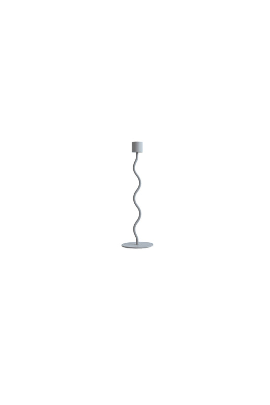 Cooee Design Curved Candleholder Pale Blue 26cm