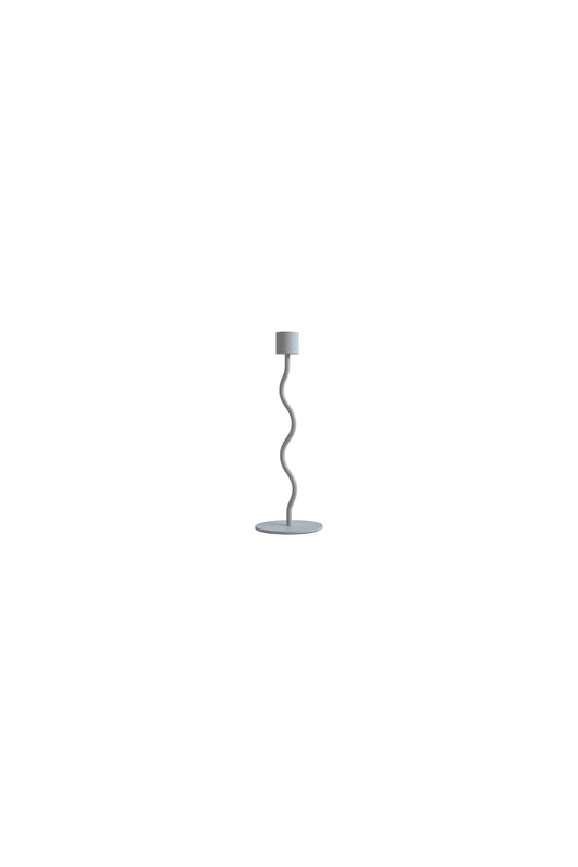 Cooee Design Curved Candleholder Pale Blue 23cm