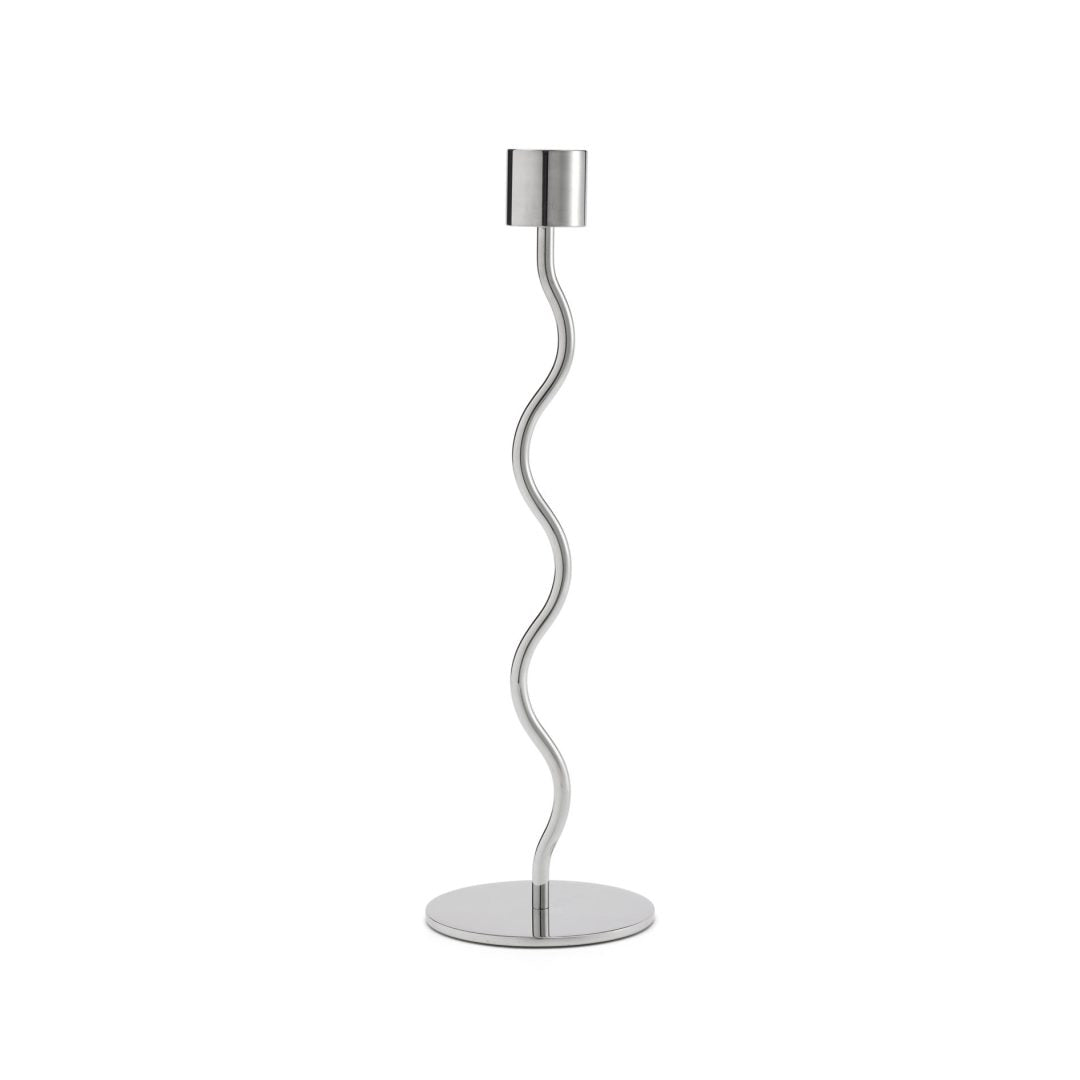 Cooee Design Curved Candleholder 23cm Stainless Steel