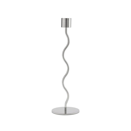 Cooee Design Curved Candleholder 26cm Stainless Steel