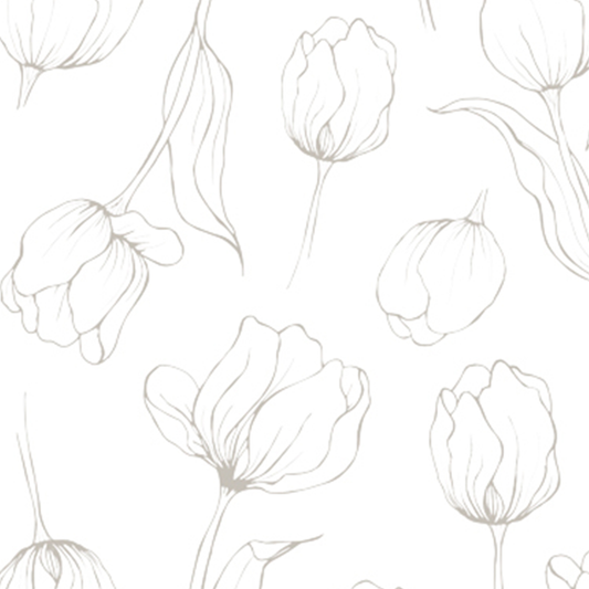 Cooee Design Servetter Tulipa White