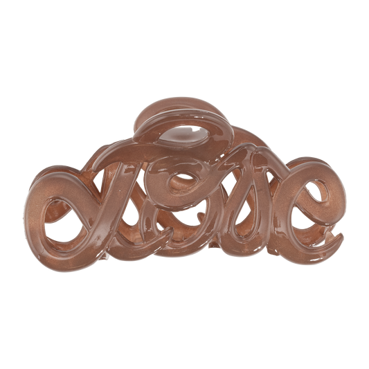 Love Hårklämma Caramel 8cm