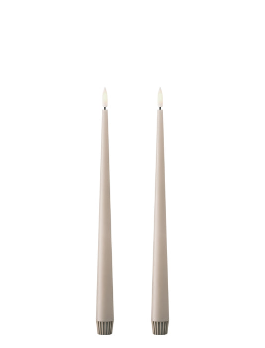 Ester & Erik Ledljus 30cm Linen Grey 2-p