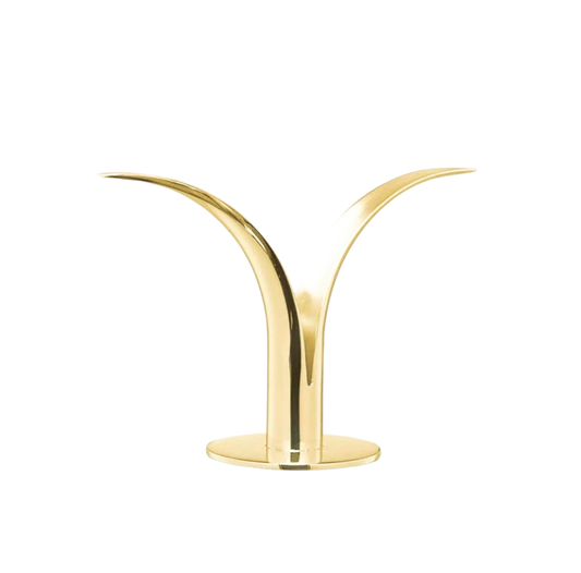 Skultuna Ljusstake Lilja Mässing