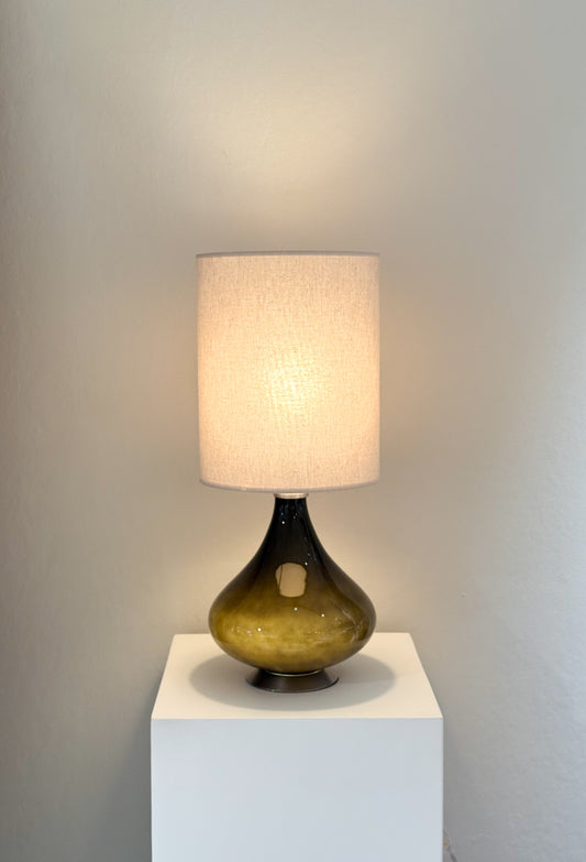 Flavia mini - Svart fot, Skärm Beige Skärm