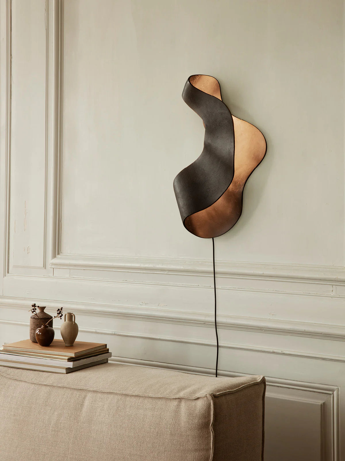 Ferm Living Oyster Vägglampa - Svart