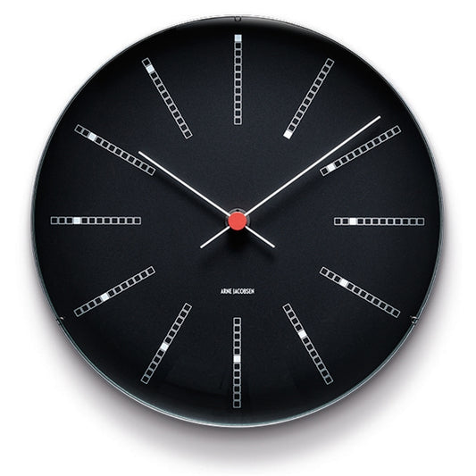 Arne Jacobsen Bankers Väggur Ø21 cm svart