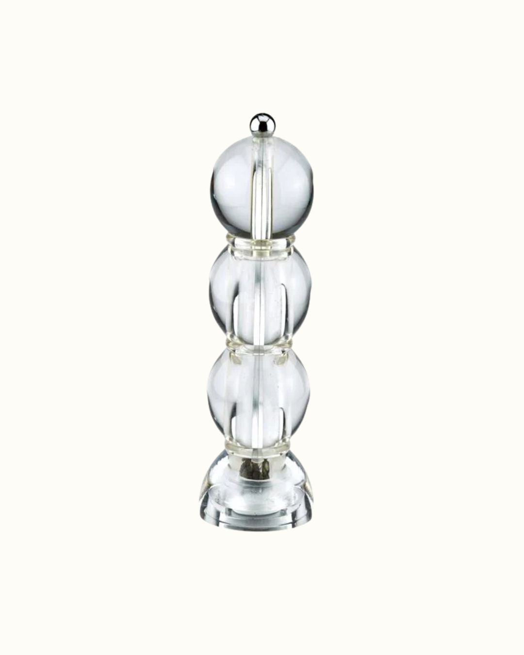Addison Ross Salt & Pepparkvarn Bobbin 24cm Klar Icy