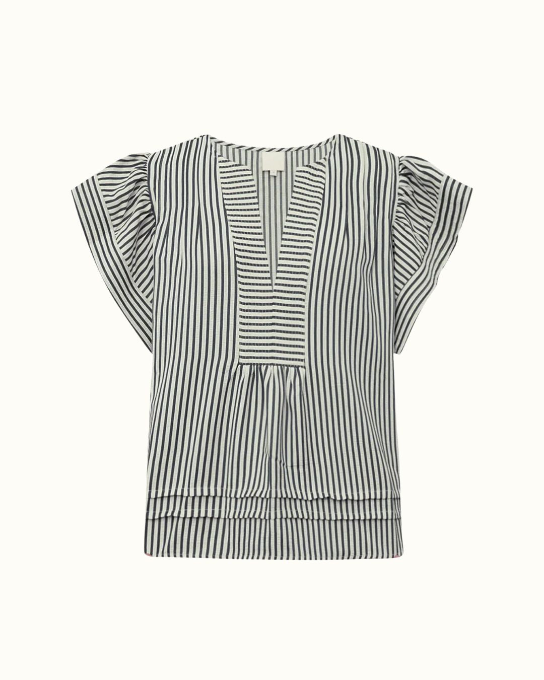 Gossia MinkaGO Jo Blouse Creme Navy Stripes