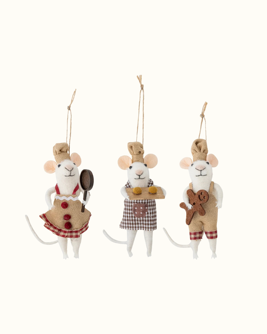 Bloomingville Peo Julgranshängen Möss 3-pack