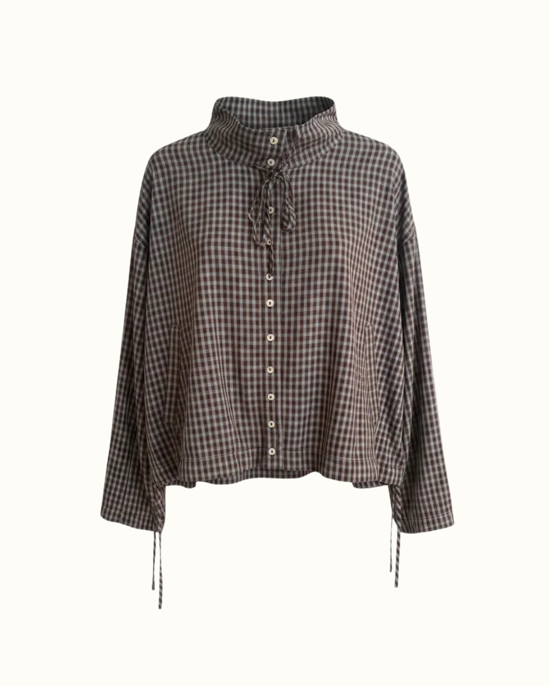 Continue Stine rutig blus