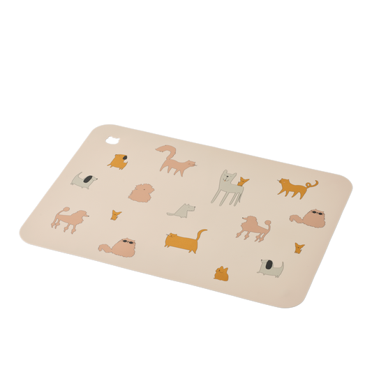 Liewood Jude Bordsunderlägg-Cats and Dogs/Sandy