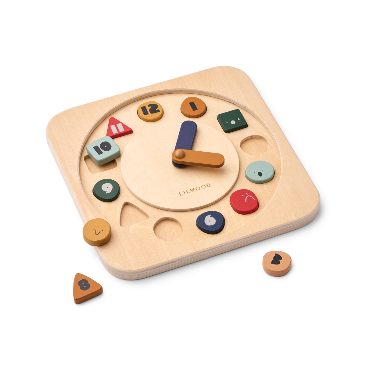 Liewood Karamo Moods & Time Activity Board -Characters Sandy