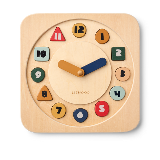 Liewood Karamo Moods & Time Activity Board -Characters Sandy