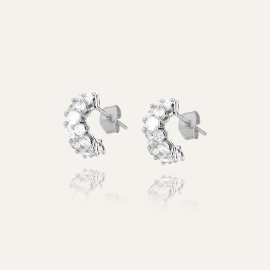 Mockberg Waterproof Queen Earrings Small Silver