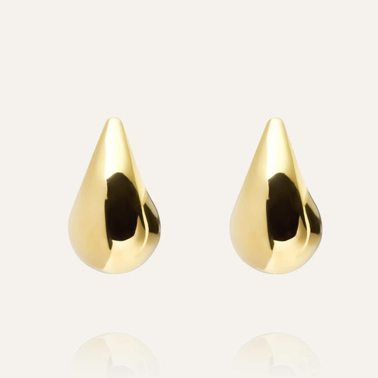 Mockberg Waterproof Plain daring dupe earring Large Gold