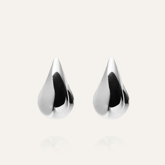 Mockberg Waterproof Plain daring dupe earring Small Silver