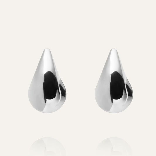 Mockberg Waterproof Plain daring dupe earring Large Silver