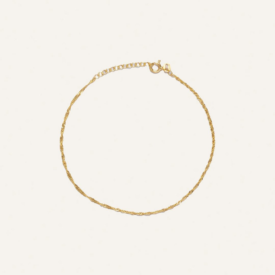 Mockberg Waterproof Twirl Bracelet Gold 175mm