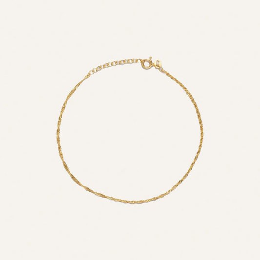 Mockberg Waterproof Twirl Bracelet Gold 175mm