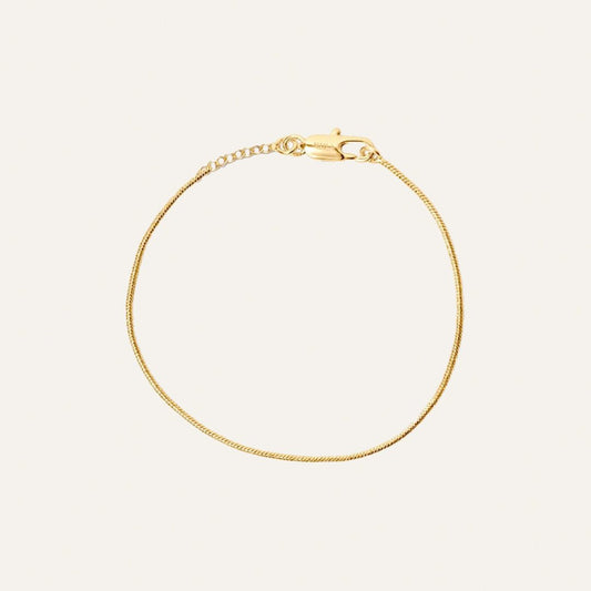Mockberg Waterproof Snake Chain Bracelet Gold