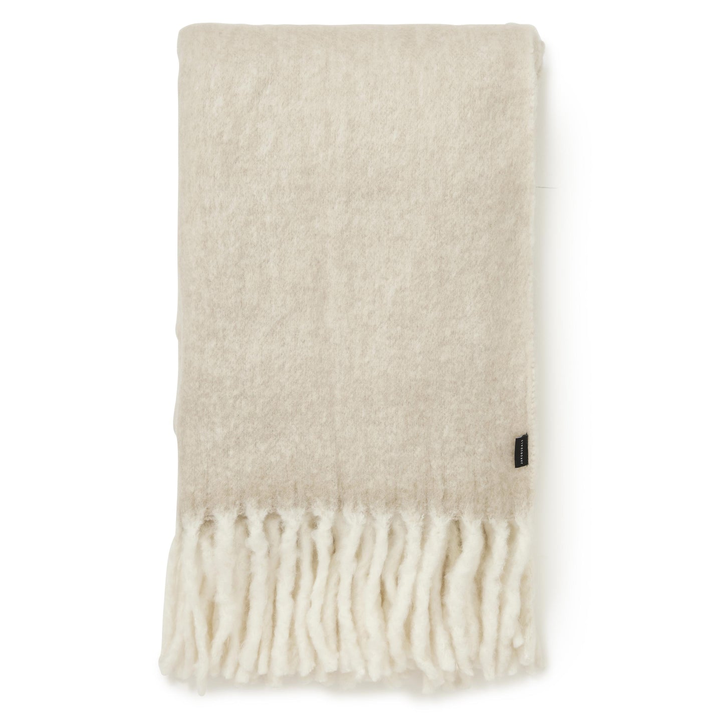 Jakobsdals Beige Herringbone mo Pläd Beige