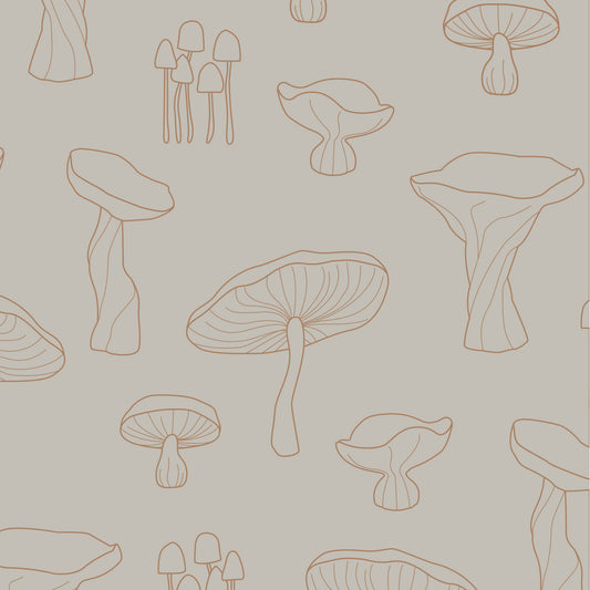 Cooee Design Servetter Fungi Sand / Hazelnut