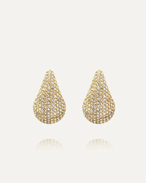 Mockberg Waterproof Pavé daring earring Small Gold