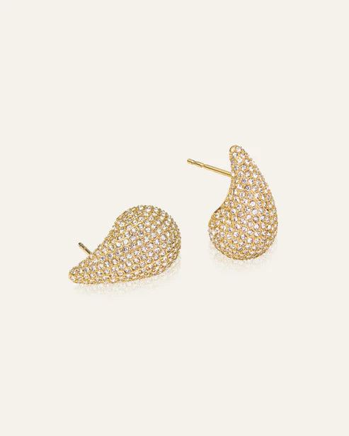 Mockberg Waterproof Pavé daring earring Small Gold