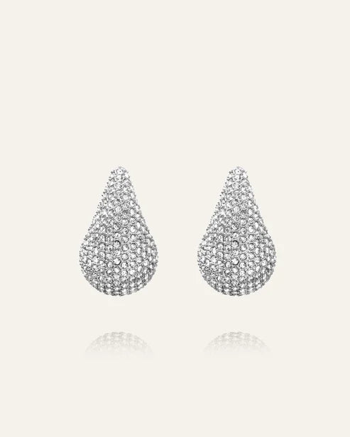 Mockberg Waterproof Pavé daring earring Small Silver