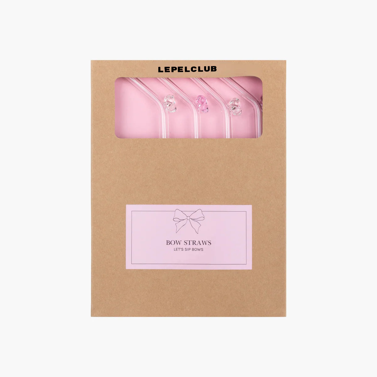 Lepelclub Bow straws 4-pack