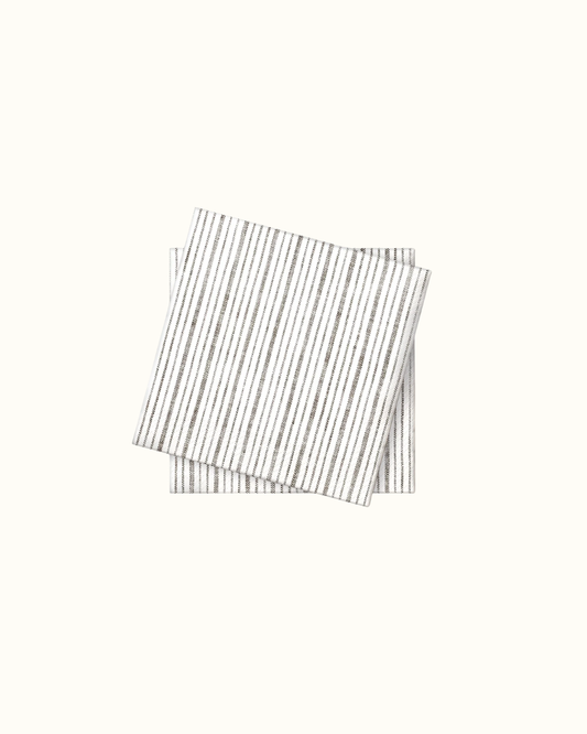 Violander Pappersservett Rand Kaffe brun 25x25