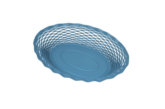 Roger Orfevre Brödkorg Blå Oval 30x24